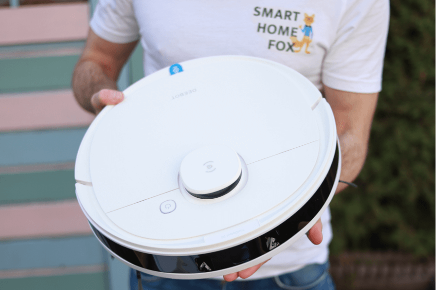 Ecovacs Deebot N8 Pro in der Nahansicht von oben